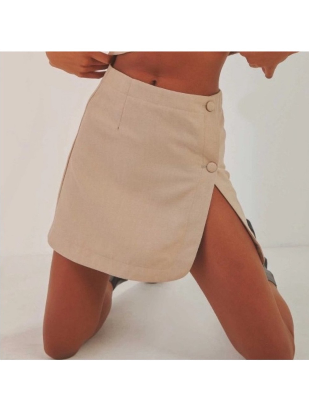 Peppermayo New York City Skirt Taupe Size US 0 NWT!